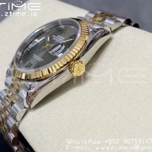 Rolex DateJust 36 SS 126233 904L SS/YG VSF 1:1 Best Edition Wimbledon Dial on Jubilee Bracelet VS3235 - Super Clone Watch | 1:1 Best Version