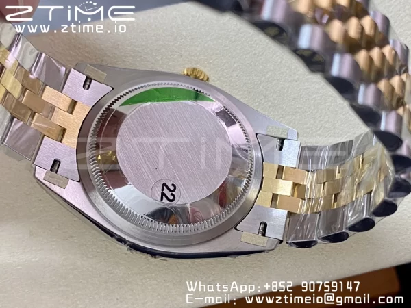 Rolex DateJust 36 SS 126233 904L SS/YG VSF 1:1 Best Edition Wimbledon Dial on Jubilee Bracelet VS3235 - Super Clone Watch | 1:1 Best Version