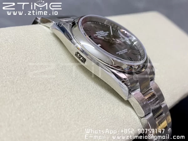 Rolex DateJust 36 SS 126200 904L Steel VSF 1:1 Best Edition Gray Dial Roman Markers on Oyster Bracelet VS3235 - Super Clone Watch | 1:1 Best Version