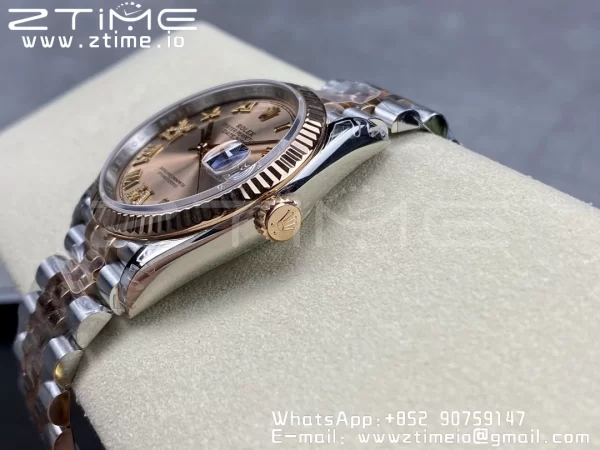 Rolex DateJust 36 SS/RG 126231 VSF 1:1 Best Edition 904L Steel RG Dial on Jubilee Bracelet VS3235 - Super Clone Watch | 1:1 Best Version