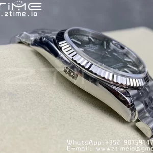 Rolex DateJust 36 SS 126234 VSF 1:1 Best Edition 904L Steel Green Leaf Dial on Jubilee Bracelet VS3235 - Super Clone Watch | 1:1 Best Version