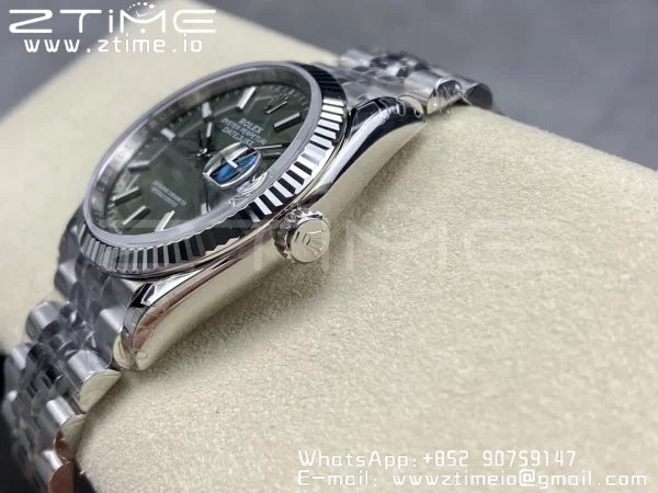 Rolex DateJust 36 SS 126234 VSF 1:1 Best Edition 904L Steel Green Leaf Dial on Jubilee Bracelet VS3235 - Super Clone Watch | 1:1 Best Version