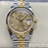 Rolex DateJust 36mm 126233 SS/YG VSF 1:1 Best Edition 904L Steel YG Textured Diamonds Dial on Jubilee Bracelet VS3235 - Super Clone Watch | 1:1 Best Version