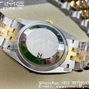 Rolex DateJust 36mm 126233 SS/YG VSF 1:1 Best Edition 904L Steel YG Textured Diamonds Dial on Jubilee Bracelet VS3235 - Super Clone Watch | 1:1 Best Version