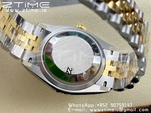 Rolex DateJust 36mm 126233 SS/YG VSF 1:1 Best Edition 904L Steel YG Textured Diamonds Dial on Jubilee Bracelet VS3235 - Super Clone Watch | 1:1 Best Version