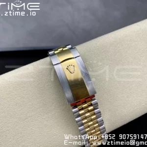 Rolex DateJust 36mm 126233 SS/YG VSF 1:1 Best Edition 904L Steel YG Textured Diamonds Dial on Jubilee Bracelet VS3235 - Super Clone Watch | 1:1 Best Version