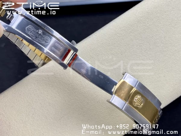 Rolex DateJust 36mm 126233 SS/YG VSF 1:1 Best Edition 904L Steel YG Textured Diamonds Dial on Jubilee Bracelet VS3235 - Super Clone Watch | 1:1 Best Version
