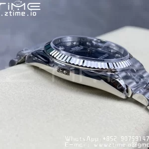 Rolex DateJust 36 SS 126234 VSF 1:1 Best Edition 904L Steel Blue Textured Dial on Jubilee Bracelet VS3235 - Super Clone Watch | 1:1 Best Version