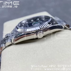 Rolex DateJust 36 SS 126234 VSF 1:1 Best Edition 904L Steel Blue Textured Dial on Jubilee Bracelet VS3235 - Super Clone Watch | 1:1 Best Version