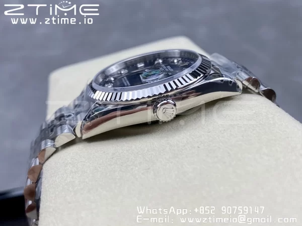 Rolex DateJust 36 SS 126234 VSF 1:1 Best Edition 904L Steel Blue Textured Dial on Jubilee Bracelet VS3235 - Super Clone Watch | 1:1 Best Version
