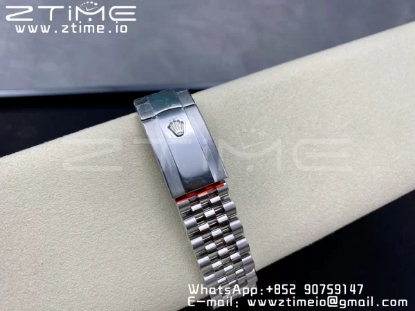 Rolex DateJust 36 SS 126234 VSF 1:1 Best Edition 904L Steel Green Leaf Diamonds Dial on Jubilee Bracelet VS3235 - Super Clone Watch | 1:1 Best Version