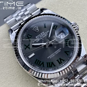 Rolex DateJust 36 SS 126234 VSF 1:1 Best Edition 904L Steel Green Roman Dial on Jubilee Bracelet VS3235 - Super Clone Watch | 1:1 Best Version