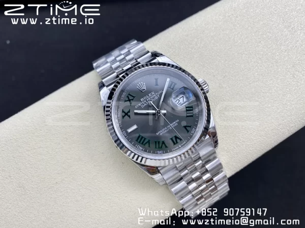 Rolex DateJust 36 SS 126234 VSF 1:1 Best Edition 904L Steel Green Roman Dial on Jubilee Bracelet VS3235 - Super Clone Watch | 1:1 Best Version