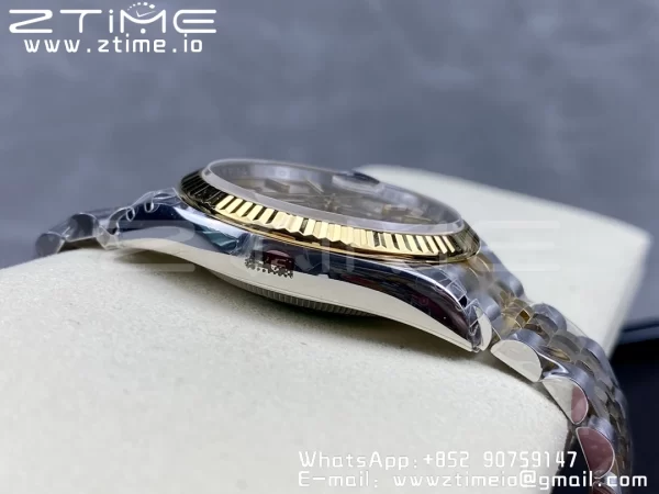 Rolex DateJust 36 SS 126233 VSF 1:1 Mejor Edición 904L Steel YG Stick Dial on Jubilee Bracelet VS3235 - Super Clone Watch | 1:1 Mejor Versión