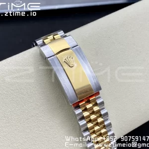 Rolex DateJust 36 SS 126233 VSF 1:1 Mejor Edición 904L Steel YG Stick Dial on Jubilee Bracelet VS3235 - Super Clone Watch | 1:1 Mejor Versión