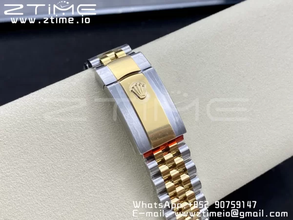 Rolex DateJust 36 SS 126233 VSF 1:1 Mejor Edición 904L Steel YG Stick Dial on Jubilee Bracelet VS3235 - Super Clone Watch | 1:1 Mejor Versión