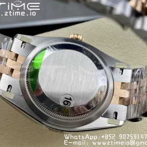 Rolex DateJust 36 SS 126231 VSF 1:1 Best Edition 904L Steel Gray Stick Dial on SS/RG Jubilee Bracelet VS3235 - Super Clone Watch | 1:1 Best Version