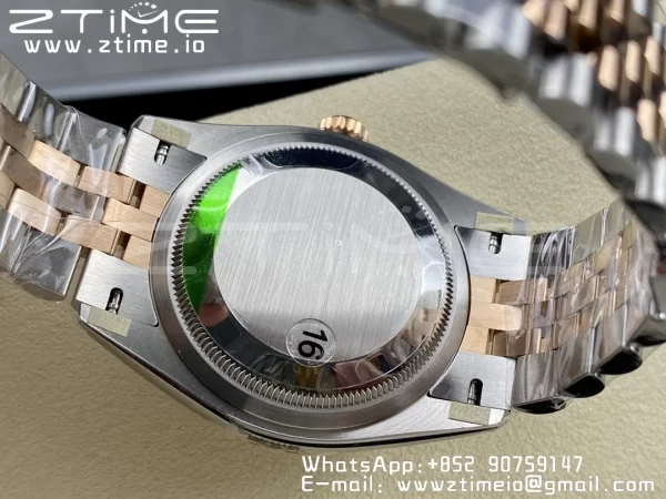 Rolex DateJust 36 SS 126231 VSF 1:1 Best Edition 904L Steel Gray Stick Dial on SS/RG Jubilee Bracelet VS3235 - Super Clone Watch | 1:1 Best Version