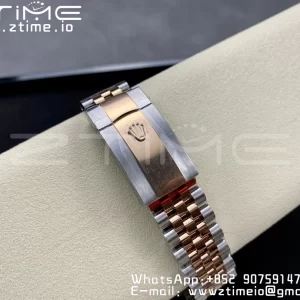 Rolex DateJust 36 SS 126231 VSF 1:1 Best Edition 904L Steel Gray Stick Dial on SS/RG Jubilee Bracelet VS3235 - Super Clone Watch | 1:1 Best Version