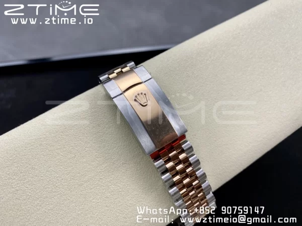 Rolex DateJust 36 SS 126231 VSF 1:1 Best Edition 904L Steel Gray Stick Dial on SS/RG Jubilee Bracelet VS3235 - Super Clone Watch | 1:1 Best Version