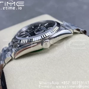 Rolex DateJust 36 126234 904L SS VSF 1:1 Best Edition Fluted Bezel Black Dial on Jubilee Bracelet VS3235 - Super Clone Watch | 1:1 Best Version