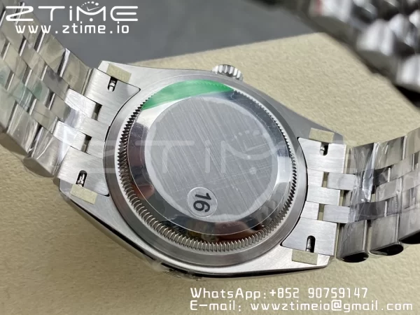Rolex DateJust 36 126234 904L SS VSF 1:1 Best Edition Fluted Bezel Black Dial on Jubilee Bracelet VS3235 - Super Clone Watch | 1:1 Best Version