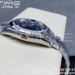 Rolex DateJust 36 SS 126234 VSF 1:1 Nejlepší vydání 904L ocel modré diamanty ciferník na jubilejní náramek VS3235 - Super klon hodinky | 1:1 Nejlepší verze
