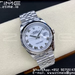 Rolex DateJust 36 SS 126234 VSF 1:1 Best Edition 904L Steel White Roman Dial on Jubilee Bracelet VS3235 - Super Clone Watch | 1:1 Best Version