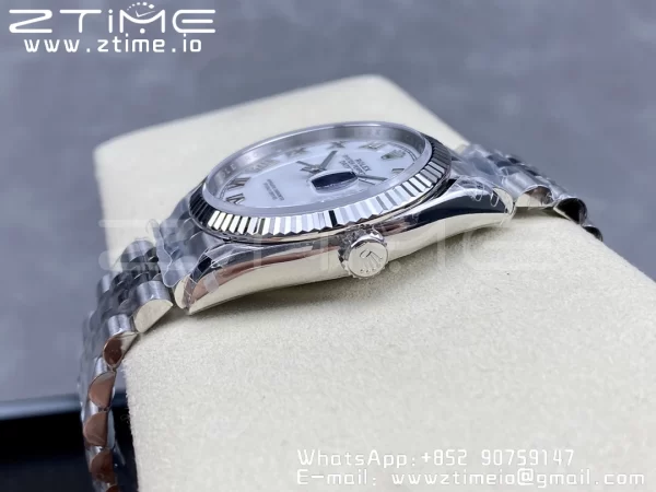 Rolex DateJust 36 SS 126234 VSF 1:1 Best Edition 904L Steel White Roman Dial on Jubilee Bracelet VS3235 - Super Clone Watch | 1:1 Best Version