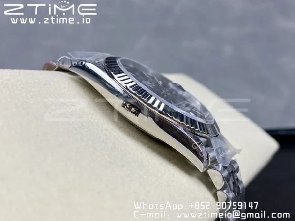 ROLEX DateJust 41 126300 904L SS VSF 1:1 Best Edition Cadran albastru texturat pe brățară Jubilee VS3235 - Super Clone Watch | 1:1 Best Version