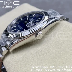ROLEX DateJust 41 126300 904L SS VSF 1:1 Best Edition Cadran albastru texturat pe brățară Jubilee VS3235 - Super Clone Watch | 1:1 Best Version