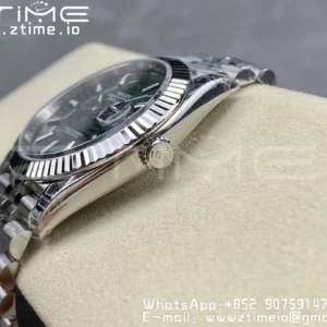 ROLEX DateJust 41 126300 904L SS VSF 1:1 Best Edition Green Textured  Dial on Jubilee Bracelet VS3235 - Super Clone Watch | 1:1 Best Version