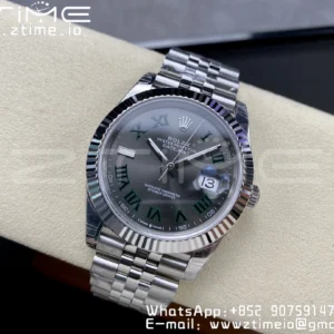 ROLEX DateJust 41 126300 904L SS VSF 1:1 Best Edition Quadrante grigio romano su bracciale Jubilee VS3235 - Orologio Super Clone | 1:1 Best Version