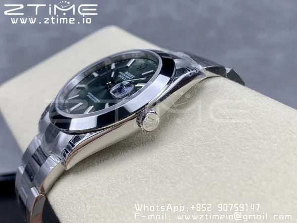 ROLEX DateJust 41 126300 904L SS VSF 1:1 Best Edition Green Dial on Oyster Bracelet VS3235 - Super Clone Watch | 1:1 Best Version