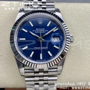 ROLEX デイトジャスト41 126334 904L SS VSF 1:1 ベストエディション ブルーダイヤル オイスターブレスレット VS3235 - スーパークローンウォッチ｜1:1 ベストバージョン