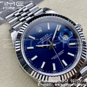 ROLEX デイトジャスト41 126334 904L SS VSF 1:1 ベストエディション ブルーダイヤル オイスターブレスレット VS3235 - スーパークローンウォッチ｜1:1 ベストバージョン