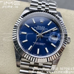 ROLEX デイトジャスト41 126334 904L SS VSF 1:1 ベストエディション ブルーダイヤル オイスターブレスレット VS3235 - スーパークローンウォッチ｜1:1 ベストバージョン