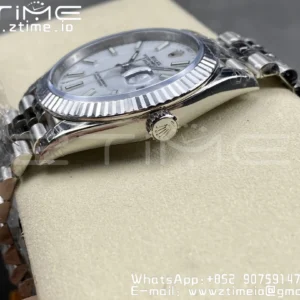 ROLEX DateJust 41 126334 904L SS VSF 1:1 Best Edition Λευκό καντράν σε βραχιόλι Oyster VS3235 - Super Clone Watch | 1:1 Best Version