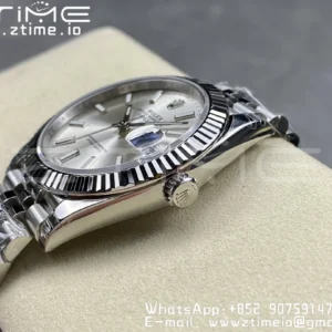 ROLEX DateJust 41 126300 904L SS VSF 1:1 Best Edition Silvery Dial on Jubilee Bracelet VS3235 - Super Clone Watch | 1:1 Best Version