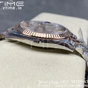 Rolex DateJust 41 126331 904L SS/RG VSF 1:1 Nejlepší vydání RG Dial na jubilejním náramku VS3235 - Super klon hodinky | 1:1 Nejlepší verze