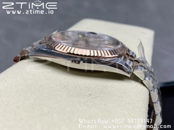 Rolex DateJust 41 126331 904L SS/RG VSF 1:1 Nejlepší vydání RG Dial na jubilejním náramku VS3235 - Super klon hodinky | 1:1 Nejlepší verze