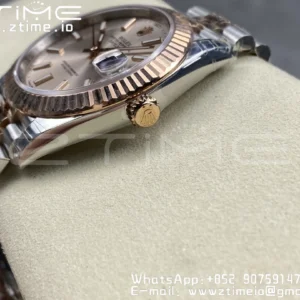 Rolex DateJust 41 126331 904L SS/RG VSF 1:1 Nejlepší vydání RG Dial na jubilejním náramku VS3235 - Super klon hodinky | 1:1 Nejlepší verze