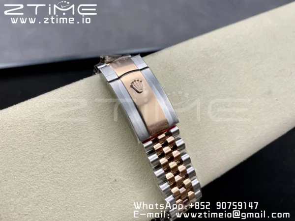Rolex DateJust 41 126331 904L SS/RG VSF 1:1 Nejlepší vydání RG Dial na jubilejním náramku VS3235 - Super klon hodinky | 1:1 Nejlepší verze