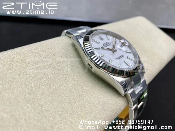 ROLEX DateJust 41 126334 904L SS VSF 1:1 Best Edition White Dial on Oyster Bracelet VS3235 - Super Clone Watch | 1:1 Best Version