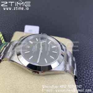 ROLEX DateJust 41 126300 904L SS VSF 1:1 Best Edition Gray Dial on Oyster Bracelet VS3235 - Super Clone Watch | 1:1 Best Version