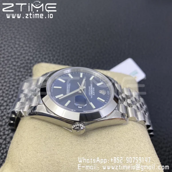 ROLEX DateJust 41 126300 904L SS VSF 1:1 Best Edition Blue Dial on Jubilee Bracelet VS3235 - Super Clone Watch | 1:1 Best Version