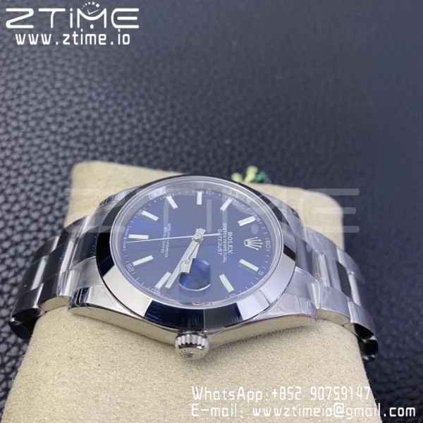 ROLEX DateJust 41 126300 904L SS VSF 1:1 Best Edition Cadran albastru pe brățară Oyster VS3235 - Super Clone Watch | 1:1 Best Version