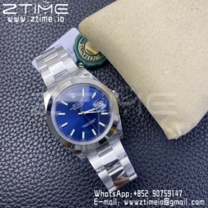 ROLEX DateJust 41 126300 904L SS VSF 1:1 Best Edition Cadran albastru pe brățară Oyster VS3235 - Super Clone Watch | 1:1 Best Version
