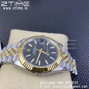 Rolex DateJust 41 126333 904L SS VSF 1:1 Best Edition Black Dial on SS/YG Jubilee Bracelet VS3235 - Super Clone Watch | 1:1 Best Version