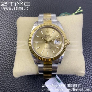 Rolex DateJust 41 126333 904L SS VSF 1:1 Best Edition YG Dial on SS/YG Jubilee Bracelet VS3235 - Super Clone Watch | 1:1 Best Version
